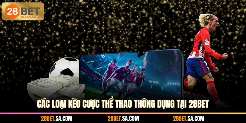 Các loại kèo cược thể thao thông dụng tại 28BET