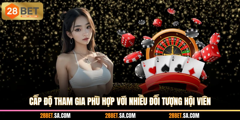 Cấp độ tham gia phù hợp với nhiều đối tượng hội viên