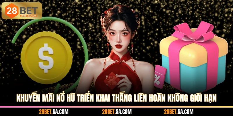 Khuyến mãi nổ hũ triển khai thắng liên hoàn không giới hạn