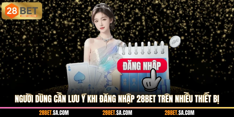 Người dùng cần lưu ý khi đăng nhập 28BET trên nhiều thiết bị